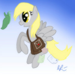 Size: 900x900 | Tagged: safe, artist:lolepopenon, derpy hooves, pegasus, pony, g4, female, mare, solo