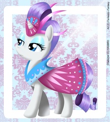 Size: 771x851 | Tagged: safe, artist:doodlett, rarity, pony, g4, clothes, dress, female, solo