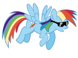 Size: 640x480 | Tagged: safe, artist:tgolyi, rainbow dash, pony, g4, female, simple background, solo, sunglasses, svg, transparent background, vector