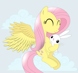 Size: 1900x1778 | Tagged: safe, artist:tgolyi, angel bunny, fluttershy, g4, svg, vector