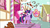 Size: 857x474 | Tagged: safe, screencap, pinkie pie, twilight sparkle, earth pony, pony, unicorn, baby cakes, g4, diaper, duo, duo female, female, hub logo, logo, mare, sugarcube corner, the hub, unicorn twilight, youtube caption