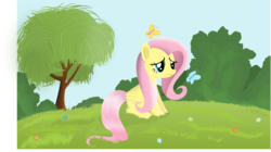 Size: 6386x3577 | Tagged: safe, artist:tgolyi, fluttershy, g4, sad, vector