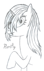 Size: 810x1302 | Tagged: safe, artist:rewdalf, rarity, pony, g4, solo