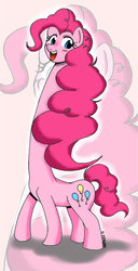 Size: 400x782 | Tagged: safe, artist:onipolice, pinkie pie, g4, long neck, necc, strange, wat