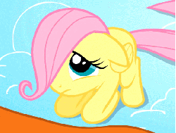 Size: 555x420 | Tagged: safe, screencap, fluttershy, pony, g4, season 1, the cutie mark chronicles, animated, blinking, cropped, cute, daaaaaaaaaaaw, female, filly, filly fluttershy, hair over one eye, loop, sad, sadorable, shivering, shyabetes, solo, younger