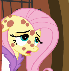 Size: 484x500 | Tagged: safe, screencap, fluttershy, pony, g4, hurricane fluttershy, season 2, animated, bathrobe, clothes, coughing, female, fluttersick, invisible stallion, out of context, pony pox, robe, sick, solo
