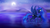 Size: 1920x1080 | Tagged: safe, artist:zedrin, princess luna, pony, g4, female, moon, night, solo, stars, wallpaper, water