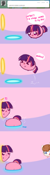 Size: 645x2236 | Tagged: safe, artist:pekou, twilight sparkle, oc, oc:troll-raipony, ask my little chubbies, g4, chubbie, lol ur fat, tumblr