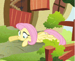 Size: 521x424 | Tagged: safe, screencap, fluttershy, pony, g4, putting your hoof down, season 2, animated, cropped, derp, dizzy, female, loop, prone, solo, spinning eyes, sploot
