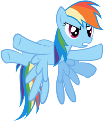 Size: 3652x4219 | Tagged: safe, rainbow dash, pony, g4, female, simple background, solo, transparent background, vector, wings