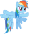 Size: 3652x4219 | Tagged: safe, rainbow dash, pony, g4, female, simple background, solo, transparent background, vector, wings