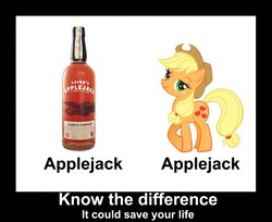 Size: 1632x1330 | Tagged: safe, applejack, earth pony, pony, g4, alcohol, applejack (drink), applejack's hat, beer, cowboy hat, drink, female, hat, know the difference, mare, solo, stetson