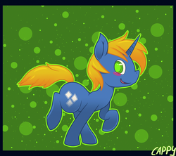 Size: 1024x911 | Tagged: safe, artist:cappydarn, oc, oc only, oc:rush, pony, unicorn, looking at you