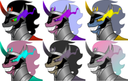 Size: 1098x700 | Tagged: safe, king sombra, g4, season 3, the crystal empire, alternate clothes, crystal empire, recolor, season 3 villain