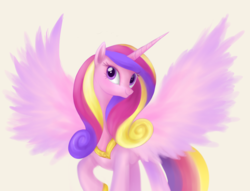 Size: 700x534 | Tagged: safe, artist:mn27, princess cadance, alicorn, pony, g4, female, mare, solo, spread wings