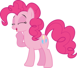 Size: 5000x4448 | Tagged: safe, artist:xpesifeindx, pinkie pie, earth pony, pony, g4, griffon the brush off, absurd resolution, female, simple background, solo, transparent background, vector