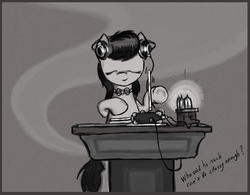 Size: 986x768 | Tagged: safe, artist:agm, octavia melody, earth pony, pony, g4, female, music, musical instrument, solo, theremin