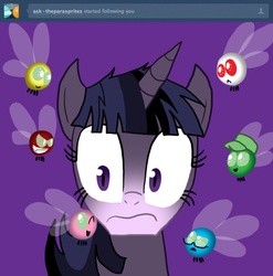 Size: 800x810 | Tagged: safe, artist:nicktoonhero, twilight sparkle, parasprite, twilight unbound, g4, tumblr, werelight shine