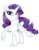 Size: 612x792 | Tagged: safe, artist:brah-j, rarity, pony, unicorn, g4, female, simple background, solo, transparent background