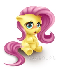 Size: 802x928 | Tagged: safe, artist:anako-art, fluttershy, g4, filly, foal