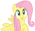 Size: 1274x1130 | Tagged: safe, artist:nabbiekitty, fluttershy, pegasus, pony, g4, faic, female, simple background, smiling, solo, transparent background, vector