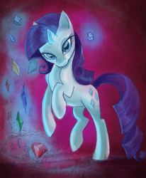 Size: 597x723 | Tagged: safe, artist:lumoslightning, rarity, pony, g4, female, gem, solo