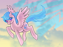 Size: 914x682 | Tagged: safe, artist:lumoslightning, firefly, pony, g1, g4, female, flying, g1 to g4, generation leap, solo