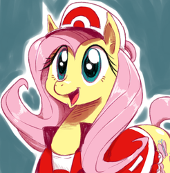 Size: 453x460 | Tagged: safe, artist:sunibee, fluttershy, g4, cosplay, crossover, cute, diabetes, female, hat, pokémon, shyabetes, solo