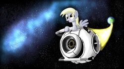 Size: 1380x768 | Tagged: safe, artist:awildfantasy, derpy hooves, pegasus, pony, g4, female, mare, solo