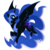 Size: 700x700 | Tagged: safe, artist:megsyv, nightmare moon, pony, g4, female, simple background, solo