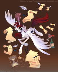 Size: 521x640 | Tagged: safe, artist:lauren faust, artist:pekou, oc, oc only, oc:fausticorn, alicorn, pony, lauren faust