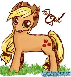 Size: 700x750 | Tagged: safe, artist:forgetful-owl, applejack, earth pony, pony, g4, female, solo