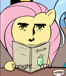 Size: 287x330 | Tagged: safe, edit, fluttershy, g4, aqua teen hunger force, tonight you, yaranaika