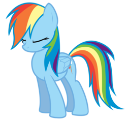 Size: 3000x2857 | Tagged: safe, artist:geekywebman, artist:noirpony, rainbow dash, pony, g4, eyes closed, female, high res, simple background, solo, transparent background, vector