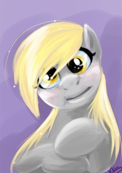 Size: 407x578 | Tagged: safe, artist:bunnimation, derpy hooves, pegasus, pony, g4, female, looking at you, solo