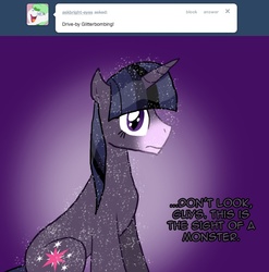 Size: 800x810 | Tagged: safe, artist:nicktoonhero, twilight sparkle, twilight unbound, g4, tumblr, werelight shine