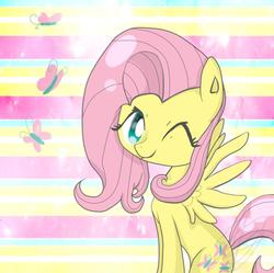 Size: 748x745 | Tagged: safe, artist:strabarybrick, fluttershy, pony, g4, female, solo