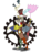 Size: 1953x2613 | Tagged: safe, artist:strixmoonwing, discord, draconequus, g4, clockpunk, clothes, hat, male, simple background, solo, steampunk, transparent background