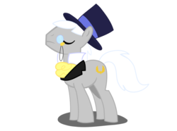 Size: 900x671 | Tagged: safe, artist:thecoltalition, caesar, count caesar, earth pony, pony, g4, hat, male, monocle and top hat, simple background, solo, stallion, transparent background