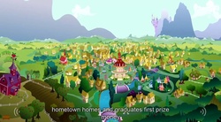 Size: 1280x705 | Tagged: safe, screencap, g4, my little pony: friendship is magic, ponyville confidential, season 2, ponyville, text, youtube caption, youtube link