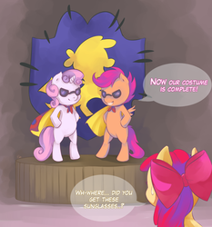 Size: 1018x1091 | Tagged: safe, artist:sunstice, apple bloom, scootaloo, sweetie belle, g4, cutie mark crusaders