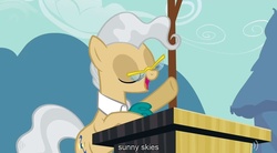 Size: 1280x705 | Tagged: safe, screencap, mayor mare, earth pony, pony, g4, hilarious in hindsight, youtube caption