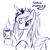 Size: 1024x1024 | Tagged: safe, artist:snus-kun, princess luna, pony, g4, bed mane, coffee, female, morning ponies, solo