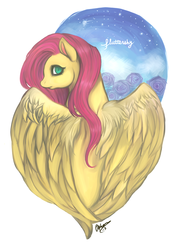 Size: 631x885 | Tagged: safe, artist:parano-ai, fluttershy, pony, g4, female, solo