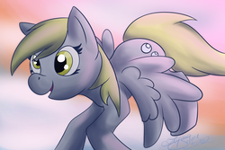 Size: 2250x1500 | Tagged: safe, artist:lupussilvae, derpy hooves, pegasus, pony, g4, female, mare, solo