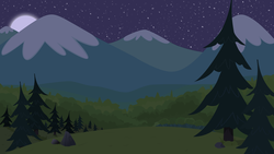 Size: 8889x5000 | Tagged: safe, artist:boneswolbach, g4, absurd resolution, background, moon, mountain, night, no pony, starry night, stars