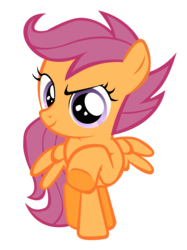 Size: 3800x5067 | Tagged: safe, artist:boneswolbach, scootaloo, pegasus, pony, g4, female, simple background, solo, transparent background, vector