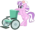 Size: 4154x3600 | Tagged: safe, artist:boneswolbach, nurse sweetheart, earth pony, pony, g4, female, mare, simple background, solo, transparent background, vector, wheelchair