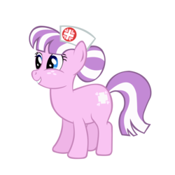 Size: 3500x3500 | Tagged: safe, artist:boneswolbach, nurse sweetheart, pony, g4, read it and weep, cute, high res, nurse sweetabetes, simple background, smiling, transparent background, vector