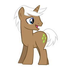 Size: 2667x3000 | Tagged: safe, artist:boneswolbach, mochaccino, rare find, pony, unicorn, g4, high res, male, simple background, solo, stallion, transparent background, vector